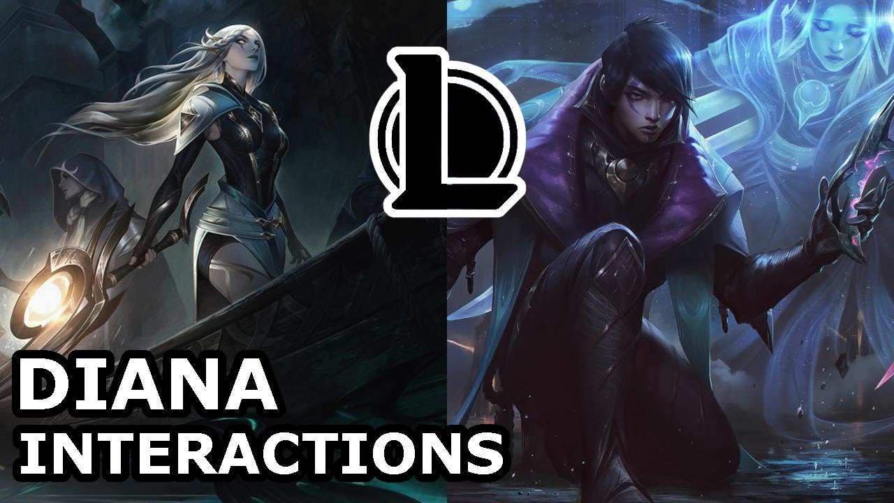 Diana Interactions with Other Champions | SHE IS LUNARI'S ONLY HOPE | League of Legends Quotes