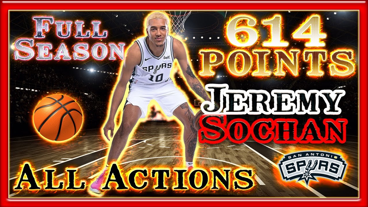 Jeremy Sochan ALL 614 POINTS in NBA ROOKIE Season 2022/2023 Full highlights