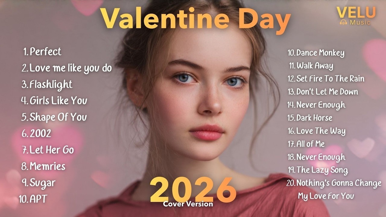 Valentine Day Songs Cover l Relax Hot Music Pop Playlist Best Song 🎙✨ 2026