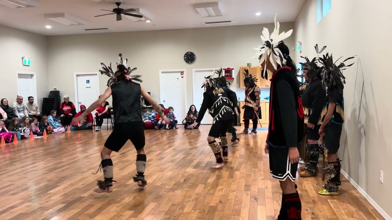The grand exit Cowichan tzinquaw dancers 