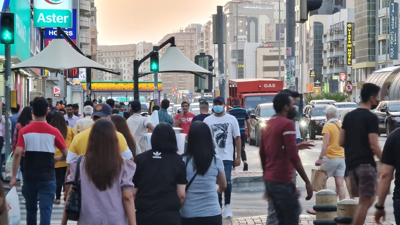Dubai Walk 4K | Al Raffa | Khalid Bin Waleed St | United Arab Emirates 🇦🇪