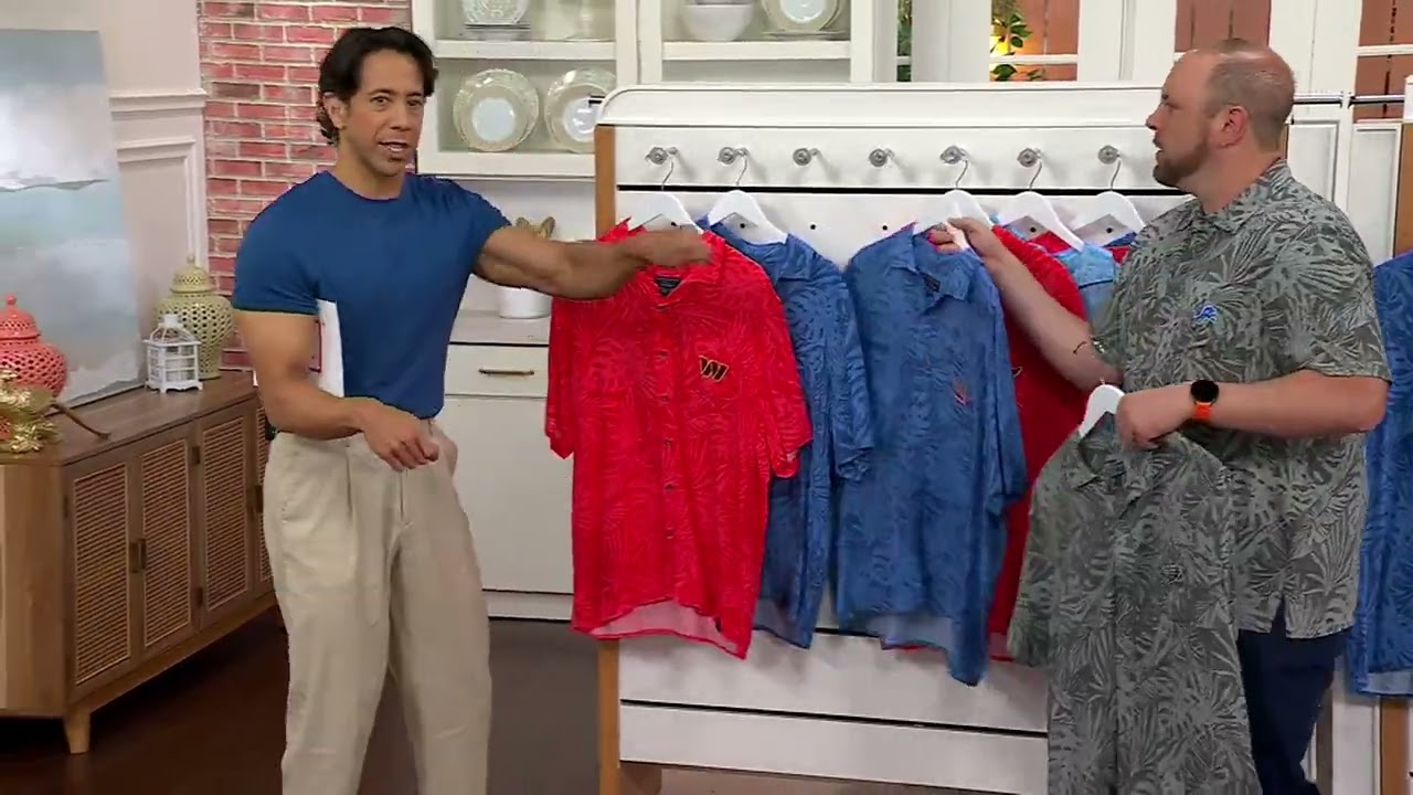 NFL Margaritaville Men's Party Shirt on QVC
