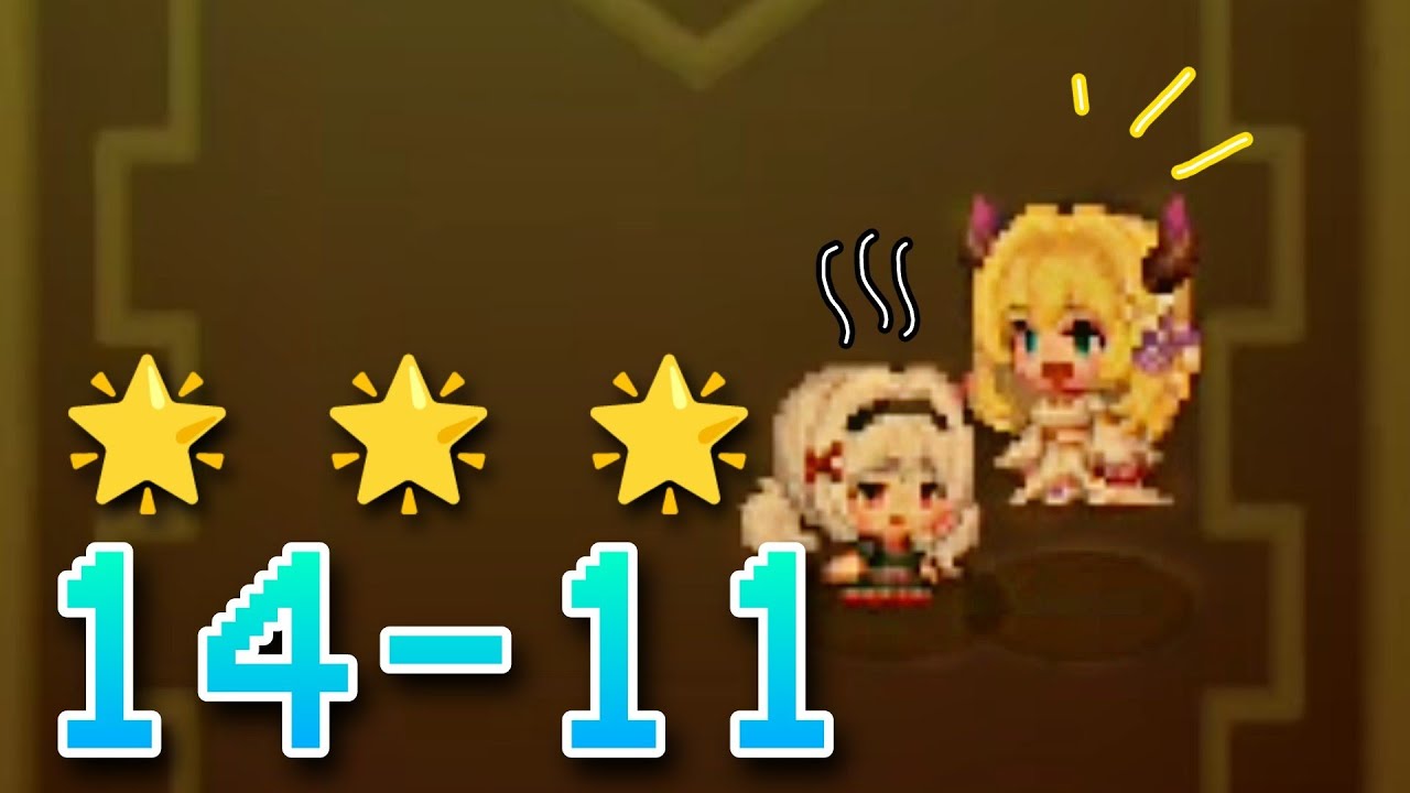 Guardian Tales 14-11 Walkthrough (Full 3 Star) | Artificial Sun Lab