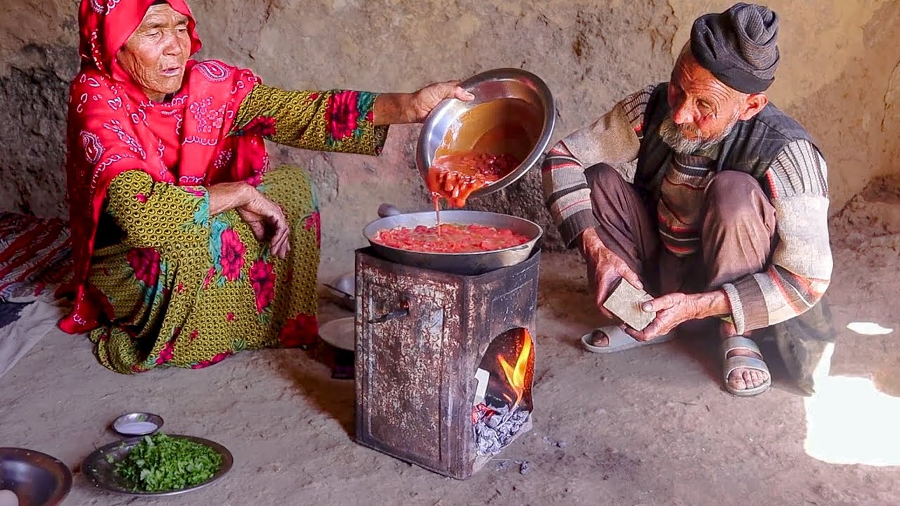 We Tried Hidden Cave Cooking with Village Locals | Life in Afghanistan