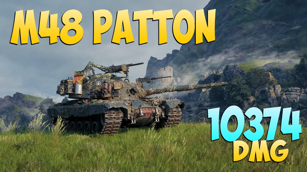 M48 Patton - 4 Фрагов 10.3K Урона - Не до конца! - Мир Танков
