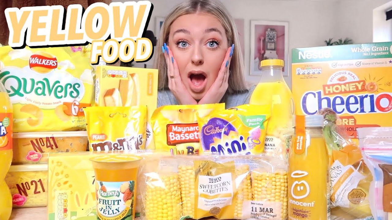 I ONLY ate YELLOW food for 24 HOURS!!