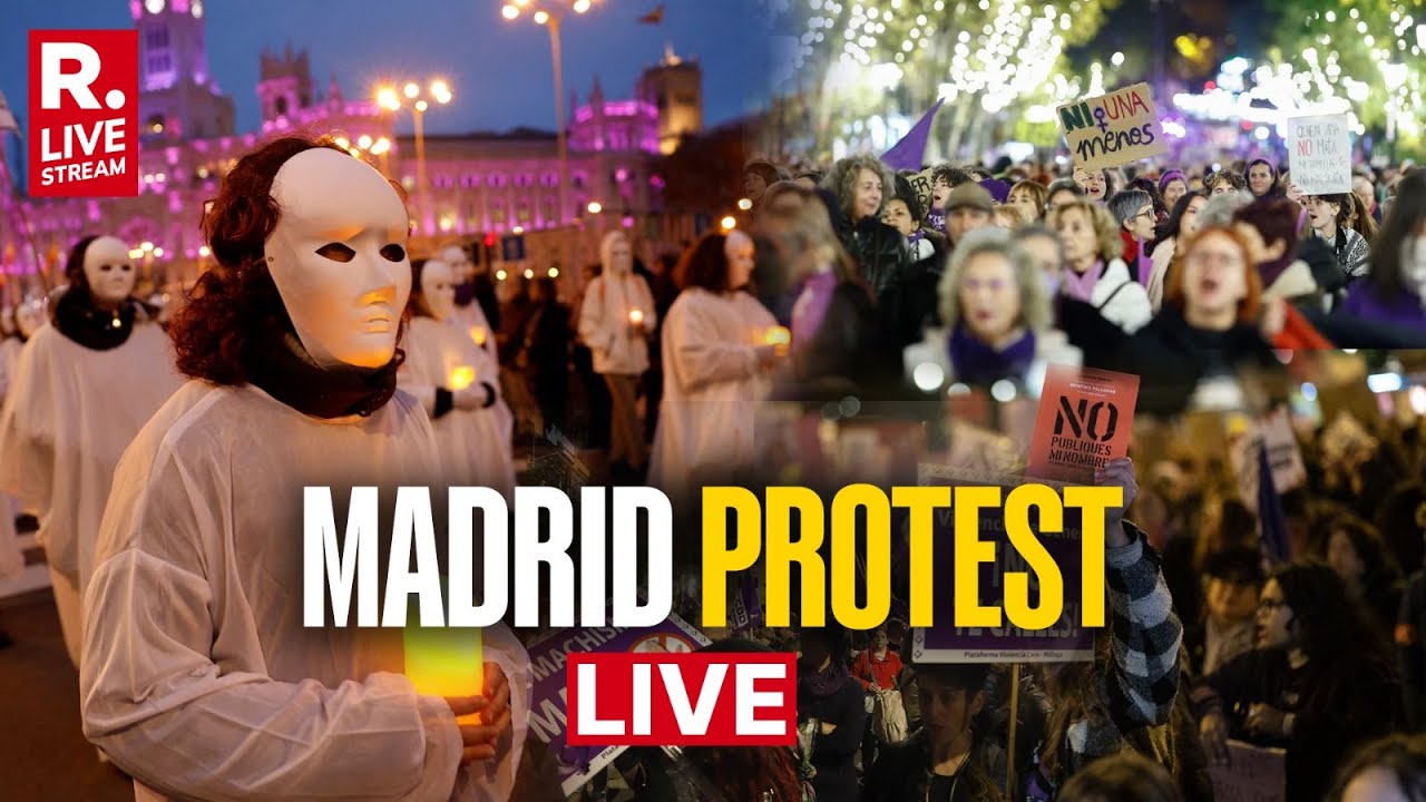 LIVE: Massive Protest Erupts In Madrid To Demand An End To Violence Against  Women | Spain