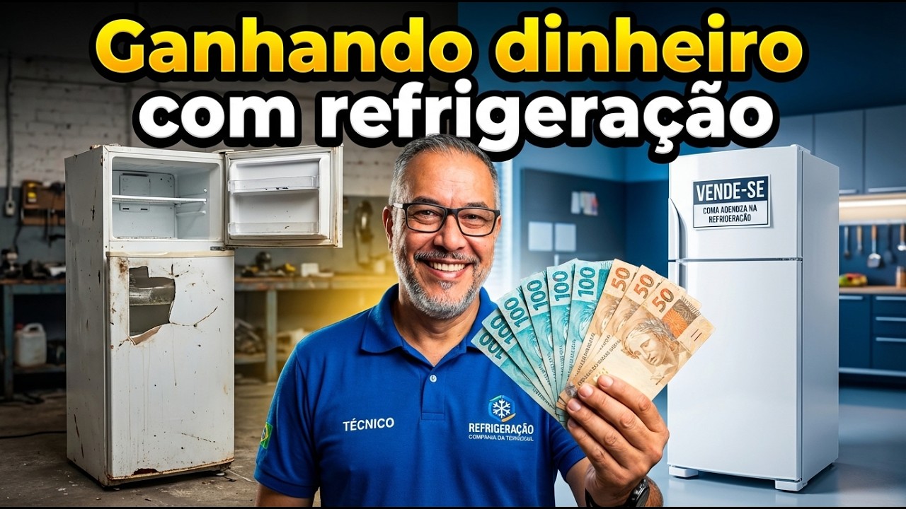 ❄️🔧Como Ganhar Dinheiro e Experiencia Comprando Geladeiras Quebradas e Revendendo?