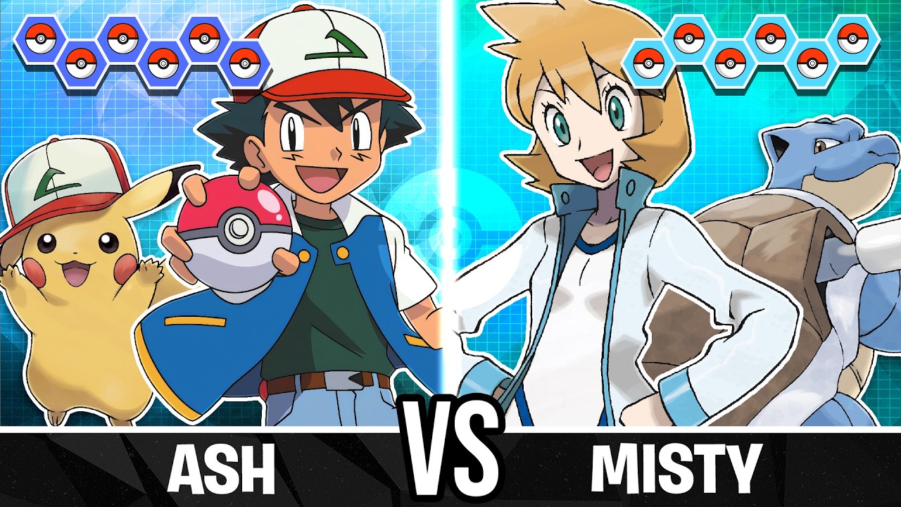 Ash vs Misty (Game) - Pokemon Battle