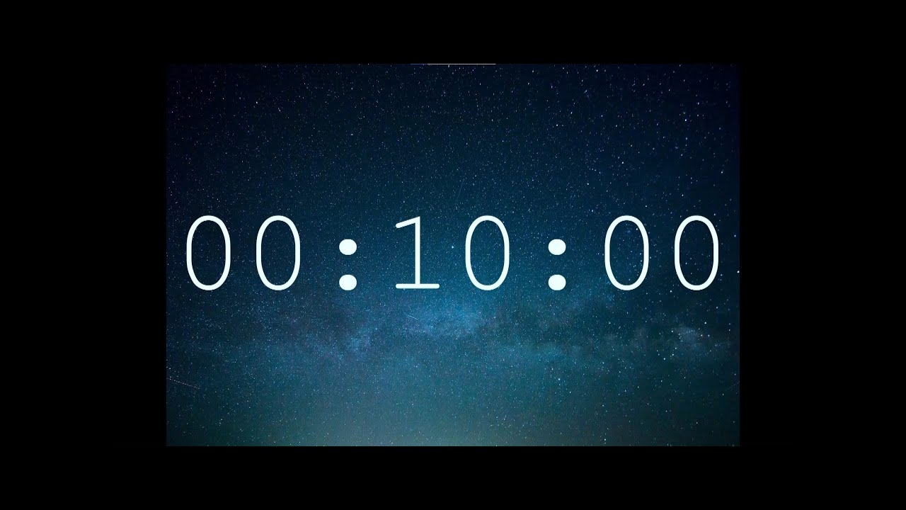 10 minute timer + alien alarm (space version)