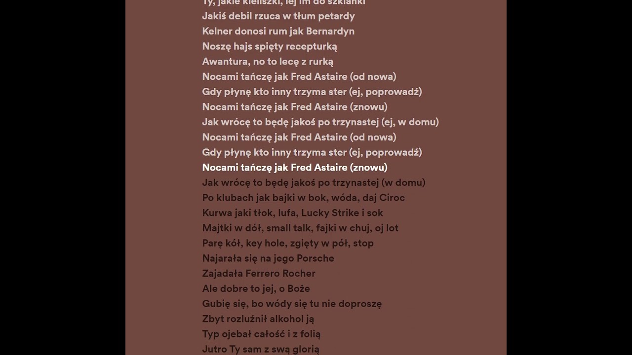Avi, Oskar83 - Fred astaire TEKST KARAOKE