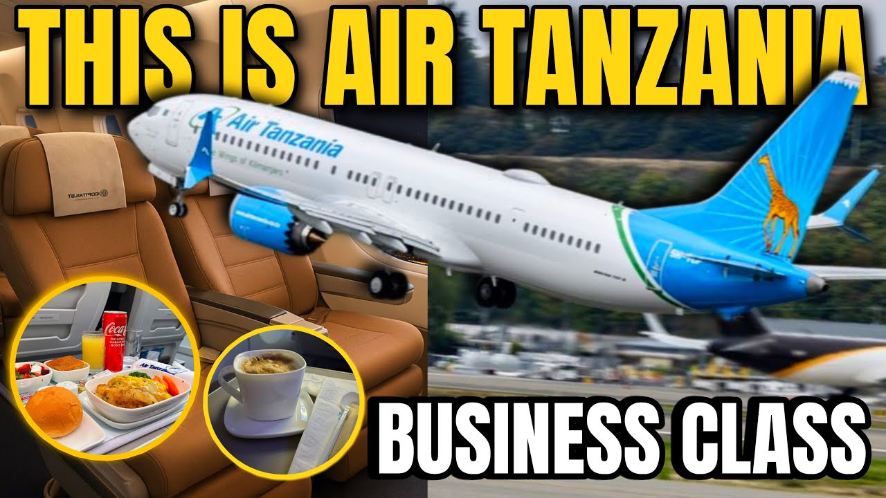 Air Tanzania Boeing737-9 Max Business class from Daressalaam to Dubai - Flight Review