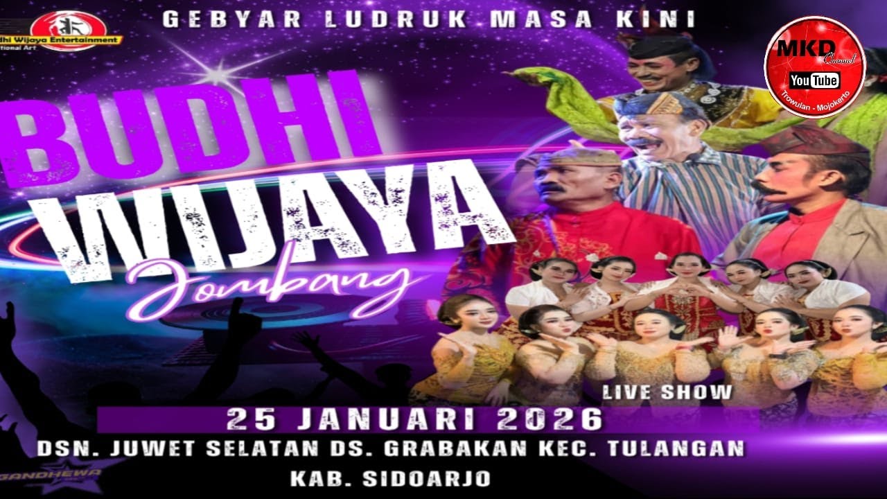 LIVE SENI TRADISIONAL LUDRUK BUDHI WIJAYA LIVE DSN JUWET SELATAN DS GRABANGAN TULANGAN SIDOARJO