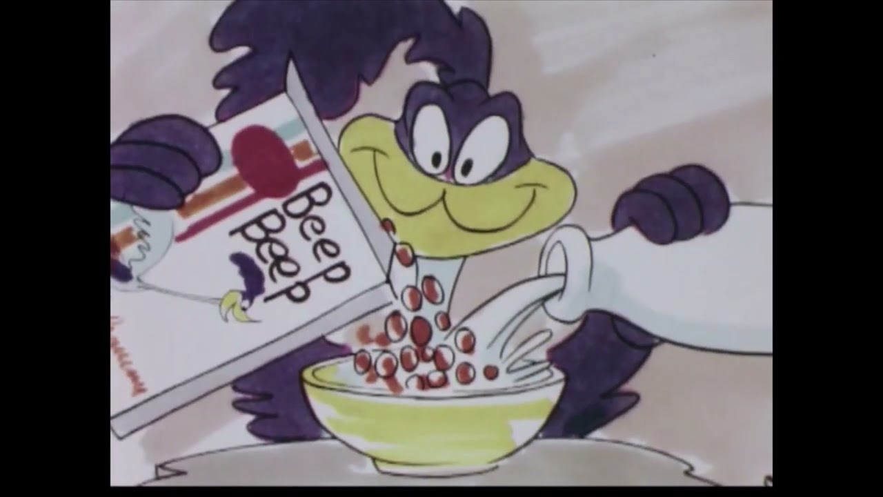 Retro Post Beep Beep Cereal Commercial 60s Road Runner