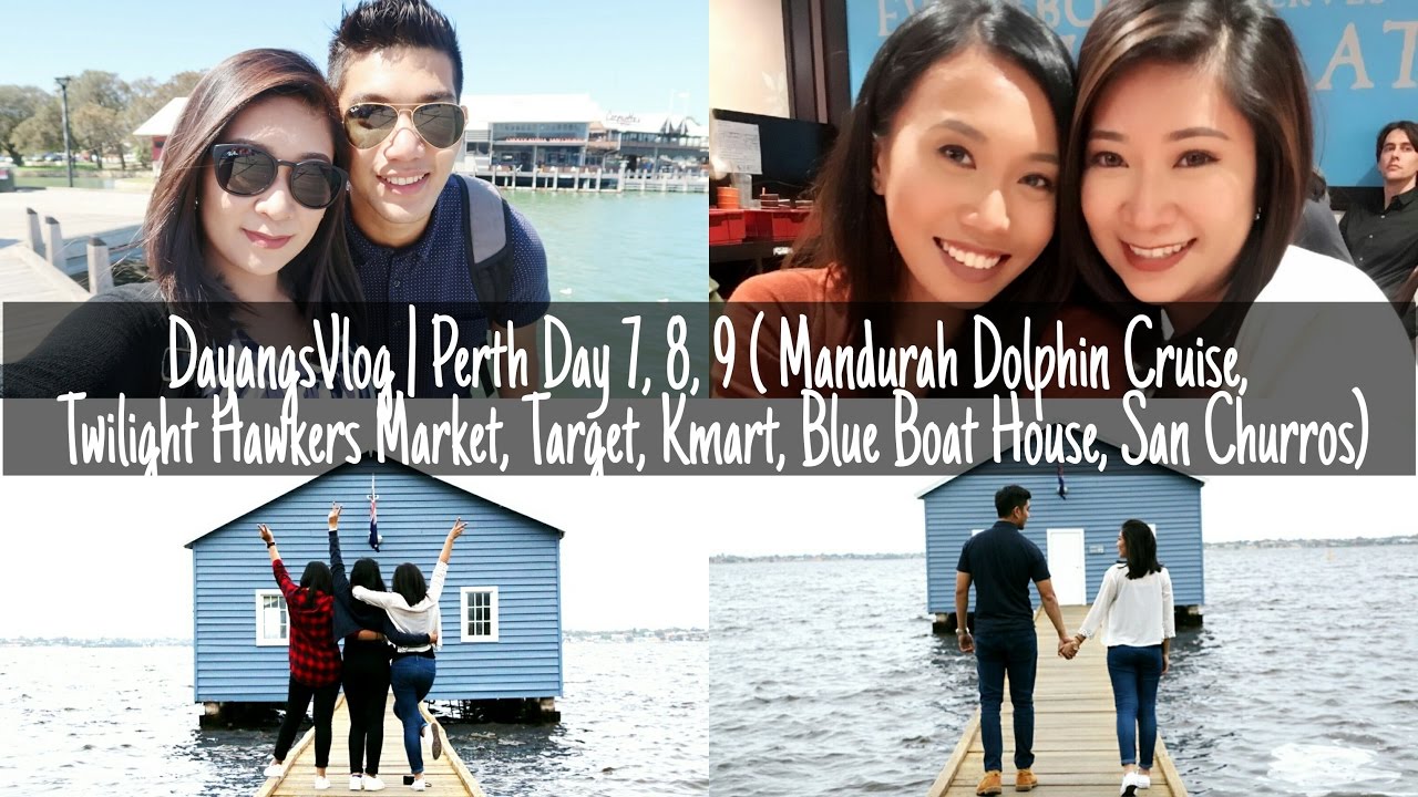 DayangsVlog | Perth Day 7, 8, 9  (Dolphin Cruise,Twilight Hawkers Market,Blue Boat House) | dygans90