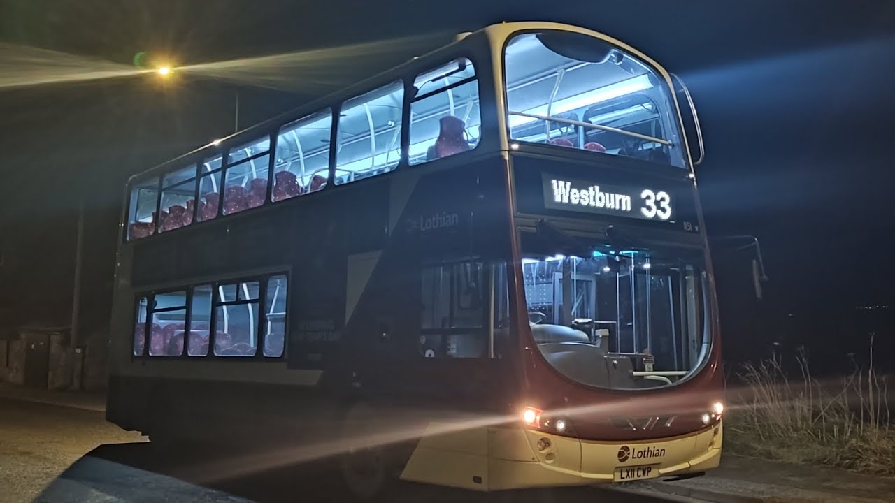 *Over revving* Lothian bus 1151 Gemini 2 Volvo B9TL (LX11 CWP)