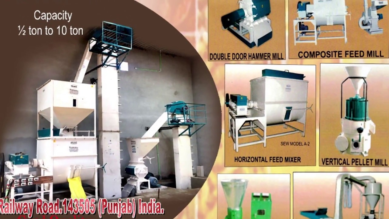 Animal Cattle and Poultry Feed Plant , Feed Mixer And Grinder , Mesh Plant
