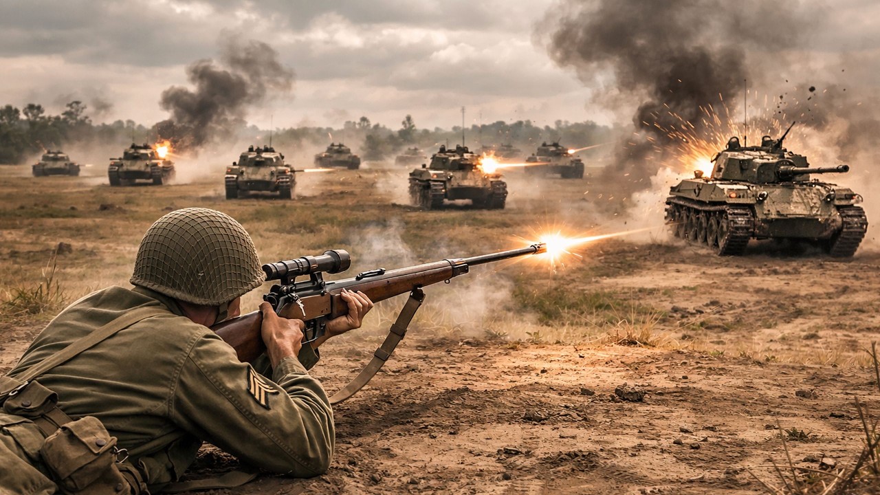 8 Japanese Tanks Thought It Was Over — Until This Sherman Fired Back