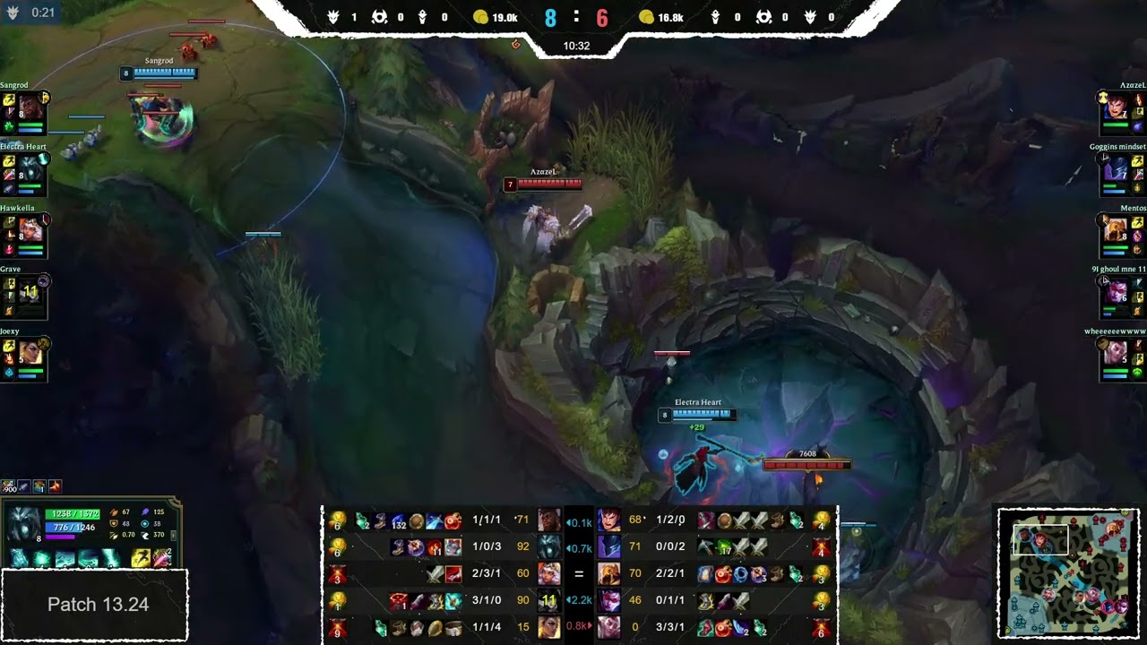 🔹Hawkella🔹Joe -VS- 🔸9I ghoul mne 11🔸Mentos - LoL Ranked Replay
