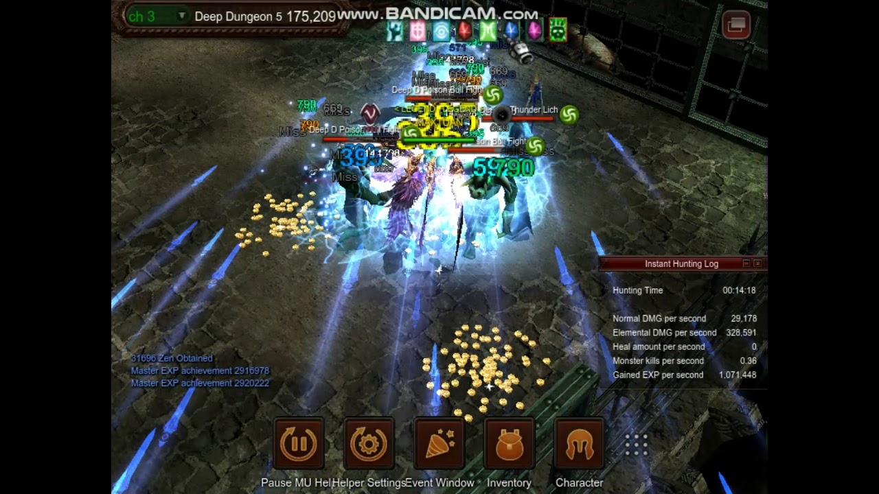 BM Lvl785 solo Deep Dungeon 5 - MU online Webzen SS15.2.2