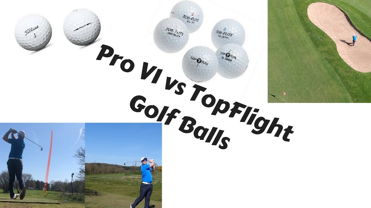 Premium Golf Ball vs Budget Golf Ball (Titleist Pro V1 vs TopFlight)