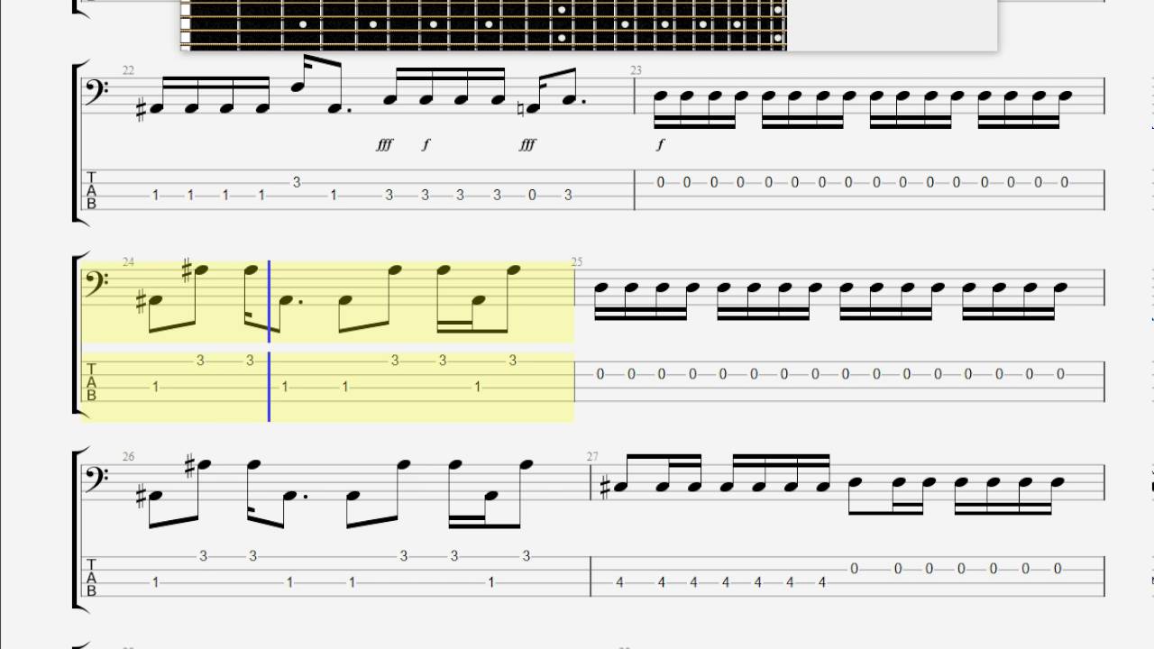 Castlevania   Vampire Killer BASS GUITAR TAB