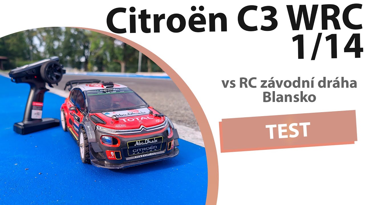 Citroën C3 WRC 1/14 vs RC dráha Blansko