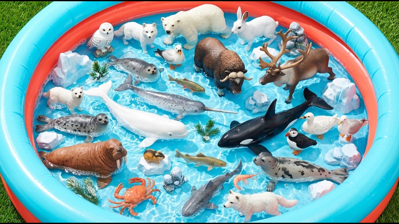 Arctic Animals For Toddlers: Polar Bear, Seal & Penguin Adventure | Toddler Learning Video