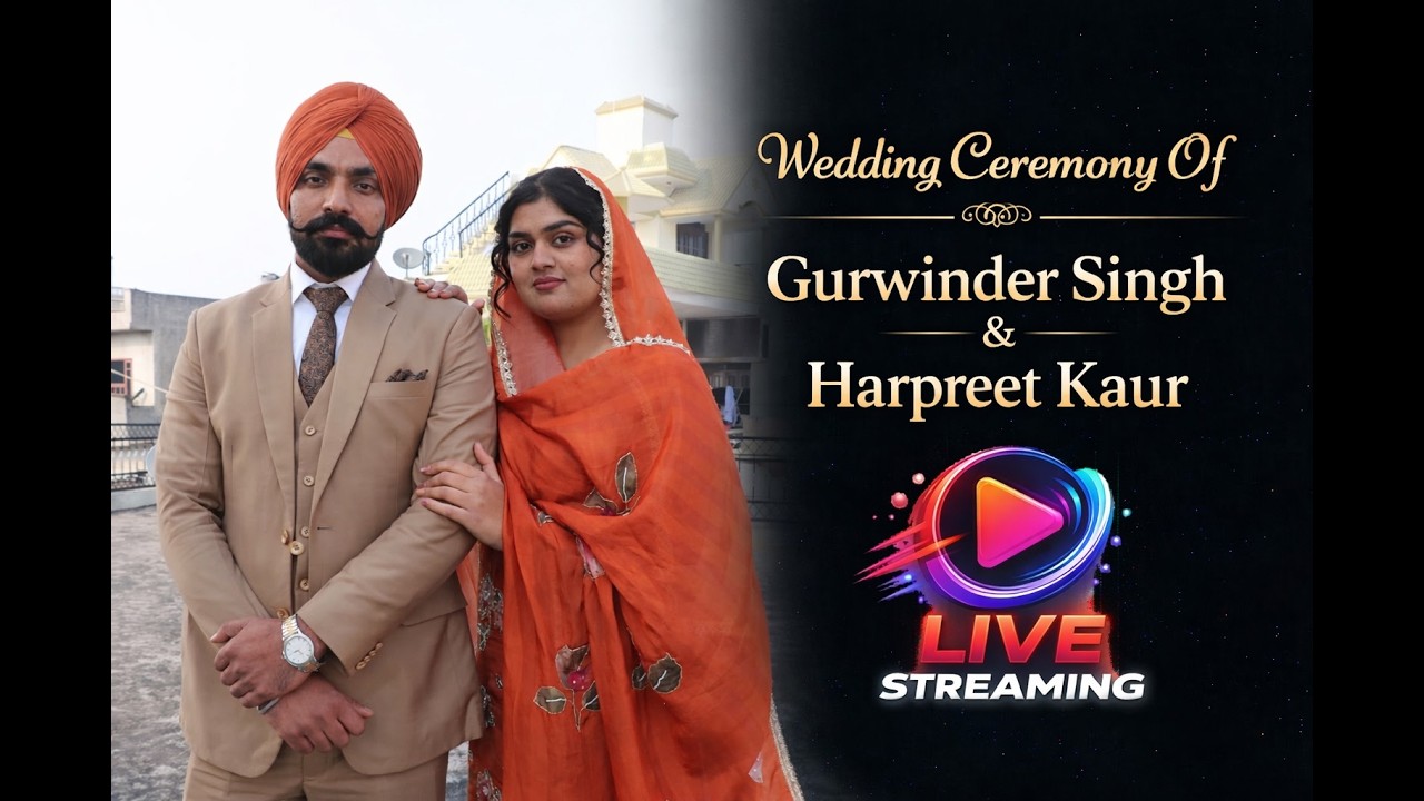 Live Wedding Ceremony Of Gurwinder Singh Weds Harpreet Kaur / On.7-3-26 / Wadhwa Studio