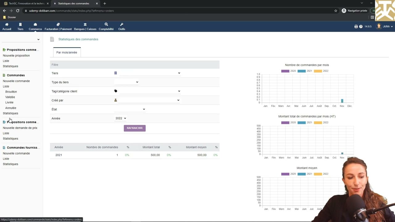 S4V17 - Les statistiques - Dolibarr
