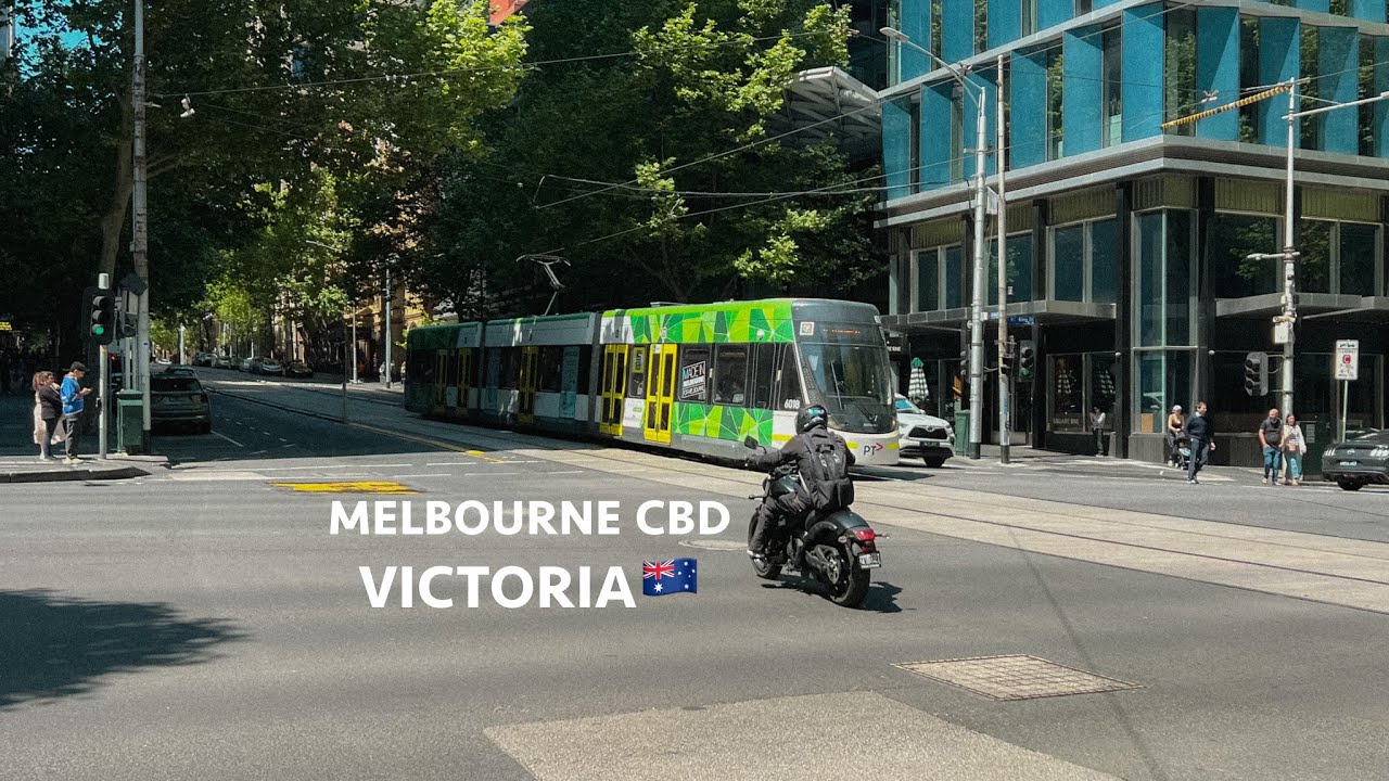 4K Melbourne Australia City Walk - Collins Street CBD and Paris End Relaxing Long Walk| DJI Pocket 3