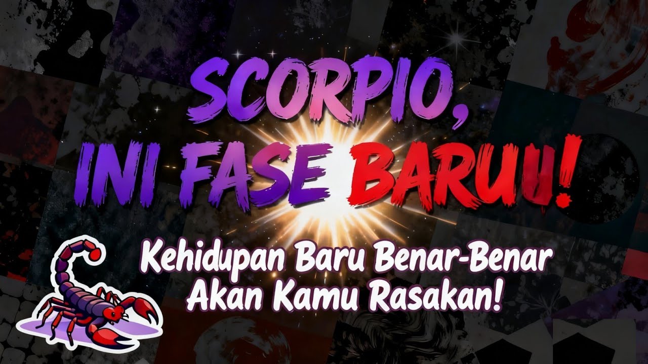 Scorpio♏ Kehidupan Baru Benar-benar Akan Kamu Rasakan, Semesta Memihakmu - Hari Ini Januari 2026