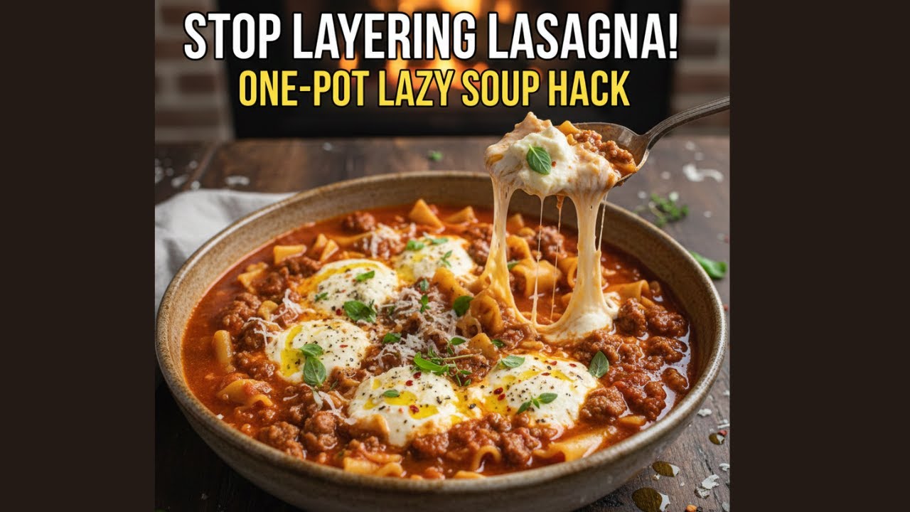 Stop Layering Lasagna! Do THIS Instead (Lazy Lasagna Soup)