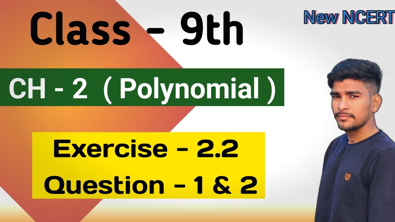 Exercise 2.2 Question 1 & Question 2 solution in Hindi chapter 2 polynomial class 9th math 