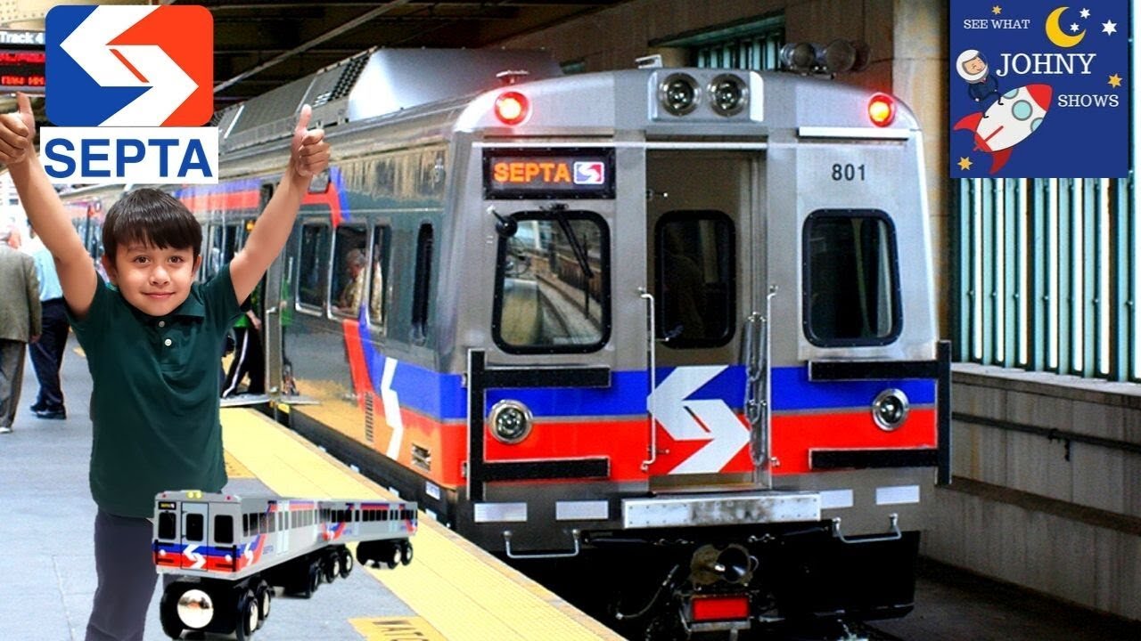 Johny's Subway Train Ride On SEPTA Subway Metro Train In Philadelphia To Transit Museum