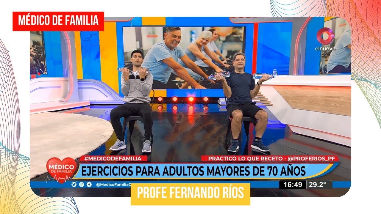 Rutina ejercicios adulto mayor de 70 años | Médico de familia | Dr. Jorge Tartaglione | Fer Ríos