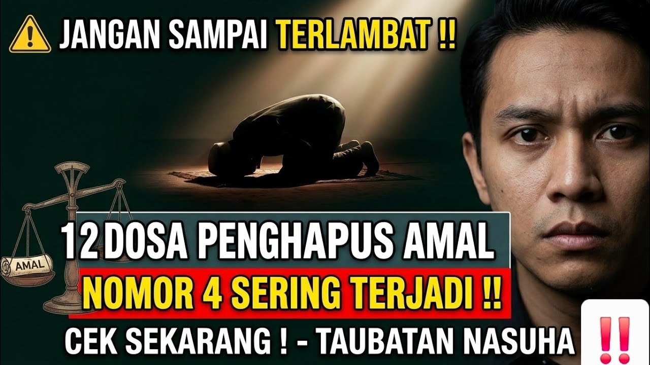 12 Dosa Ini Menghapus Seluruh Amalanmu? Cek Sebelum Terlambat! ⚠️ Sejuta Pahlawan
