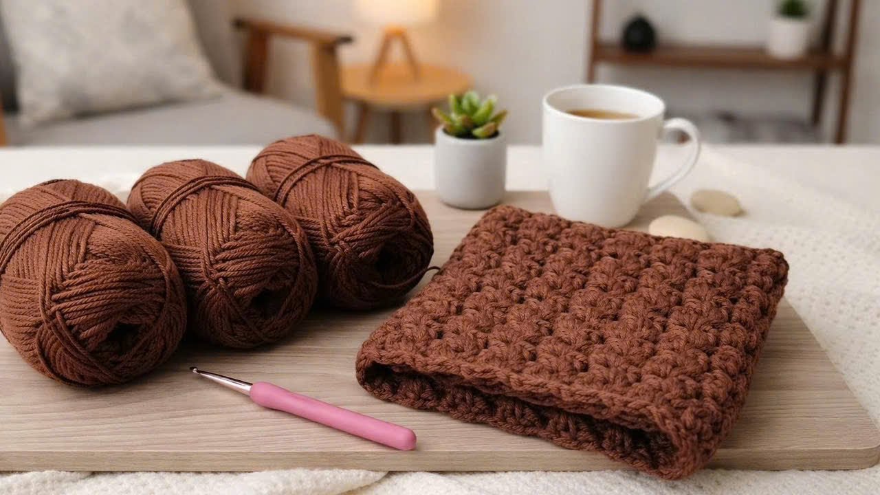 YOU’LL LOVE THIS! ONE-ROW REPEAT CROCHET FLOWER STITCH – SO EASY!