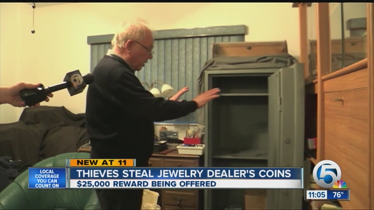 Thieves steal jewelry dealers's coins