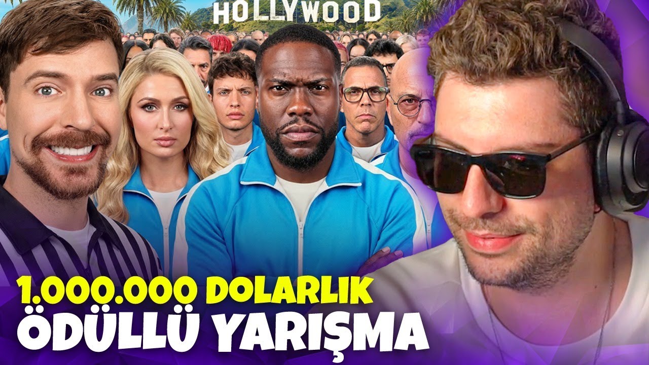 HYPE ''30 Ünlü 1.000.000 Dolar için Yarışıyor!'' VİDEOSUNU İZLİYOR! | @MrBeast