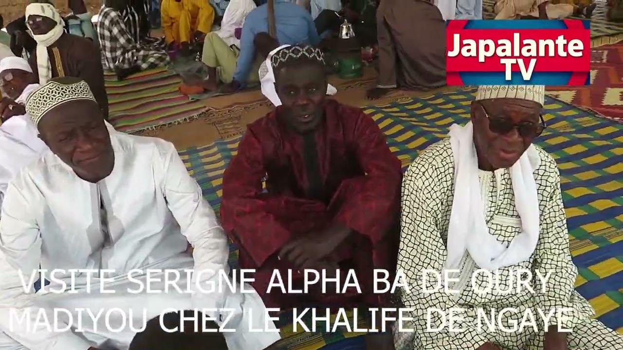 VISITE DE SERIGNE ALPHA BA DE OURY MADIYOU CHEZ LE KHALIFE DE NGAYE