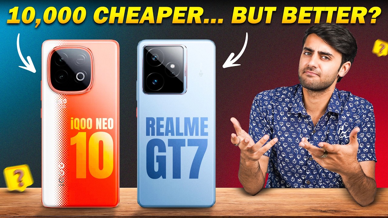 iQOO Neo 10 vs Realme GT 7: Best gaming phone under Rs 40000 🤯🎮