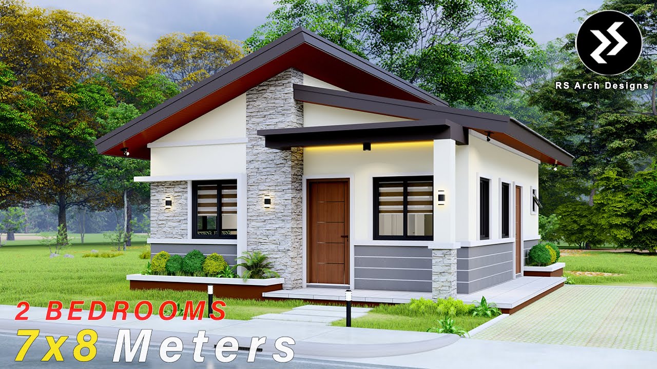 7x8 meters Small House Design Idea | Pinoy House Design