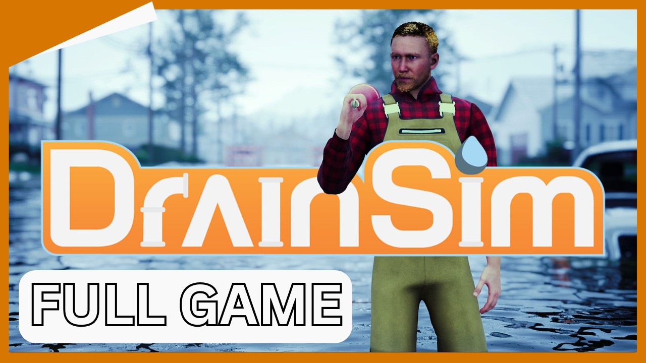 DrainSim l Flood Simulator | Gameplay | No Commentary Full Game