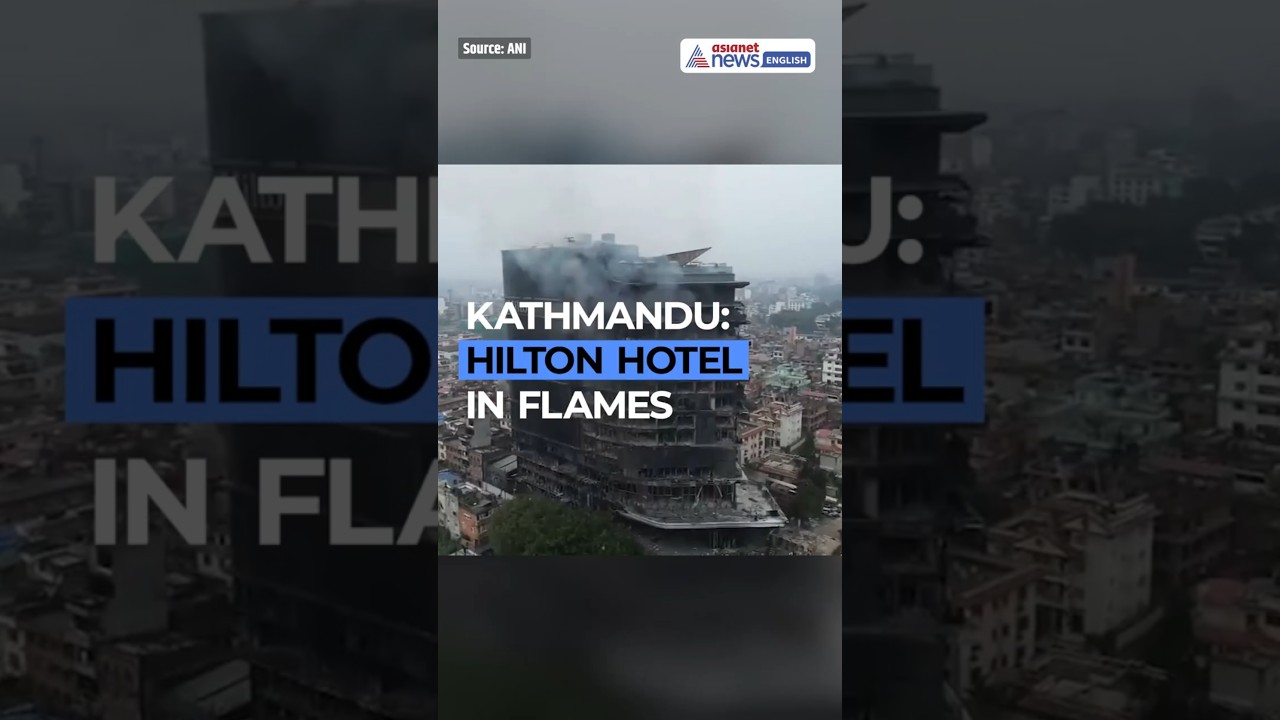 Drone View | Hilton Hotel in Kathmandu Charred Amid Nepal Protests