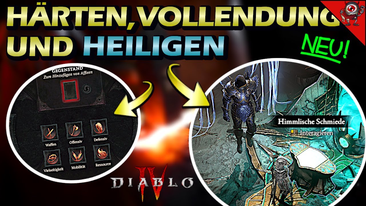 Diablo 4 Gegenstände perfekt HÄRTEN, VOLLENDEN und HEILIGEN - Komplett Guide
