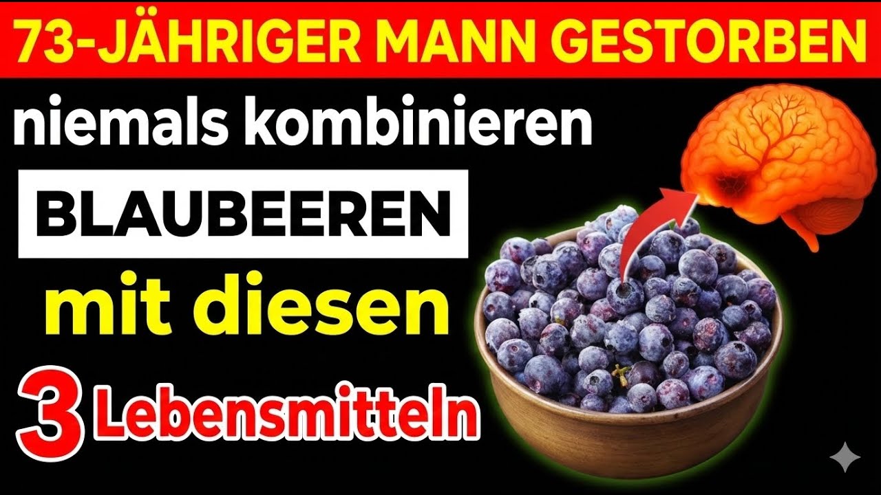 Senioren Essen Sie niemals Blaubeeren mit DIESEN 3 Lebensmitteln!  Seniorengesundheit