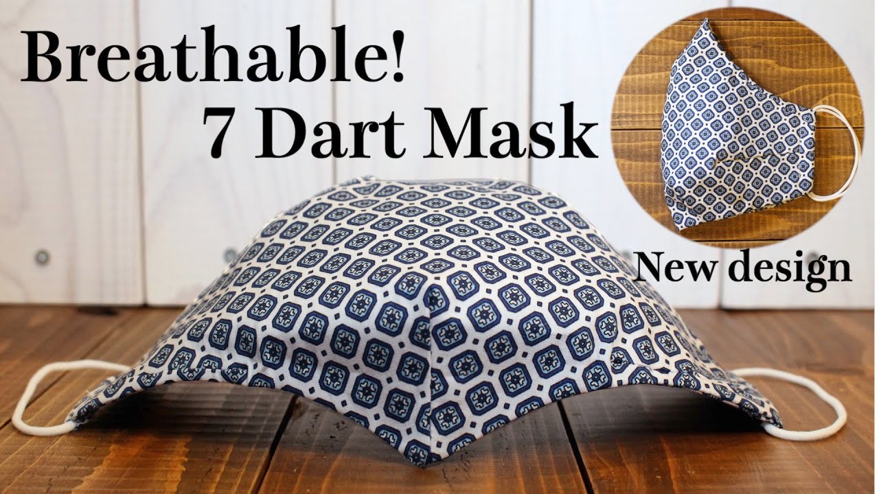Breathable 7 Dart Face Mask Sewing Tutorial｜PDF Pattern for free