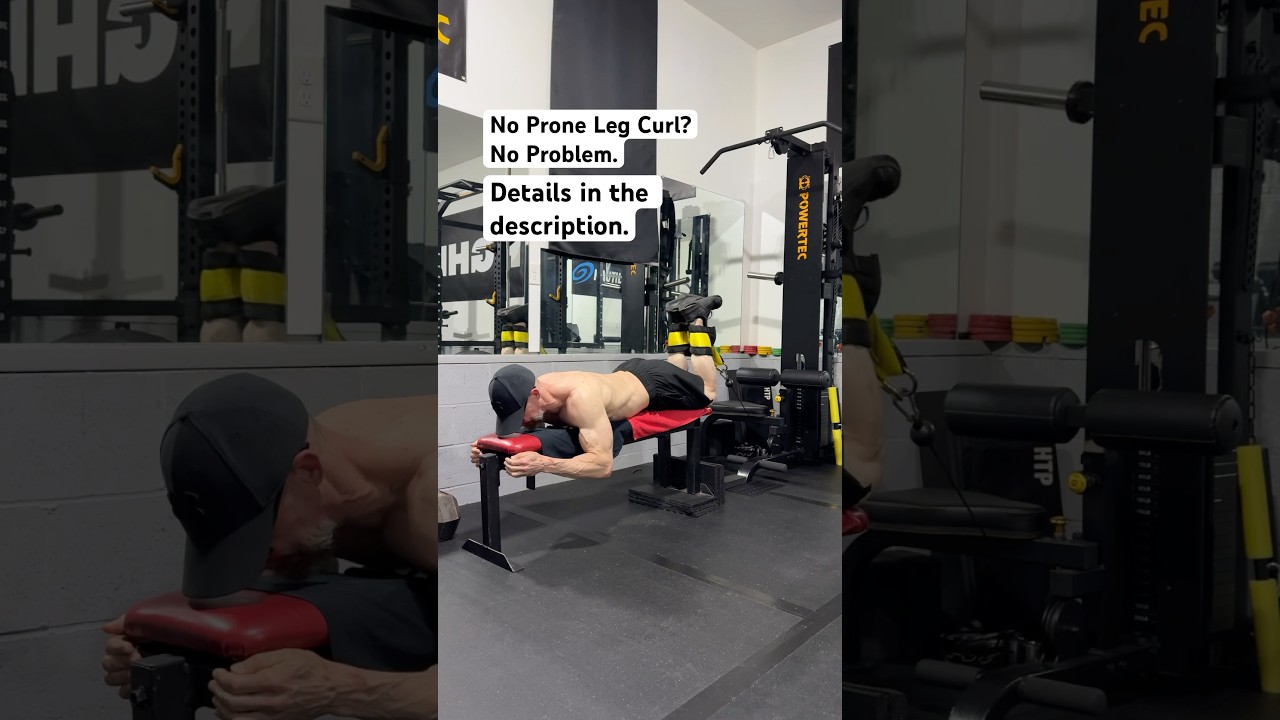 Leg Curl Hack Better Than Many Leg Curl Machines #homegym #garagegym