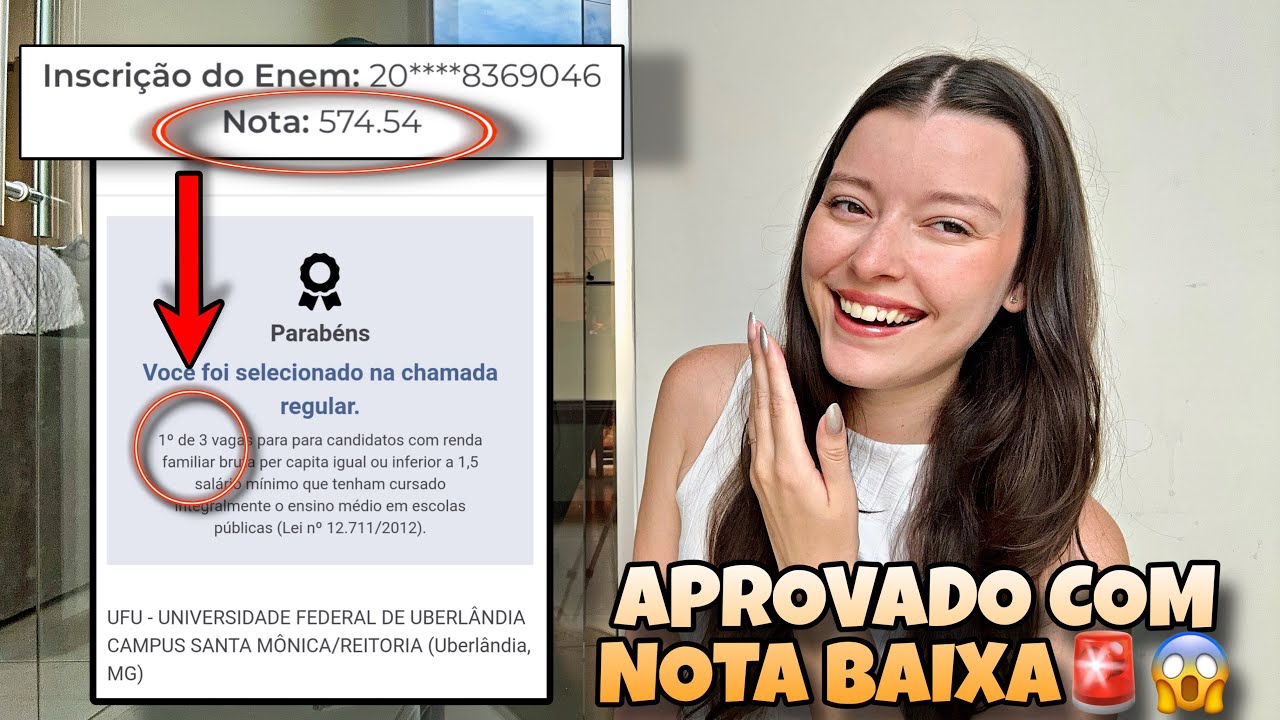 D&Aacute; PRA PASSAR NA FACULDADE COM NOTA BAIXA NO ENEM 2025😱| Menores Notas de Corte do SISU!!!